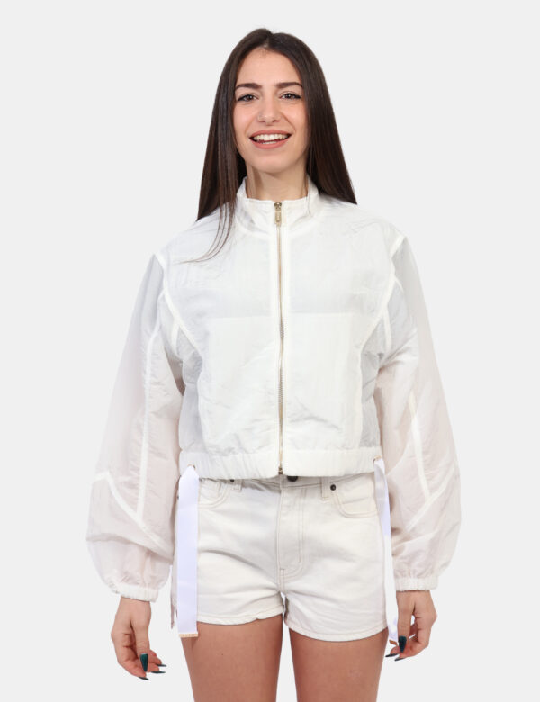 Giacca Guess Bianco taglia S - L’articolo appartiene al campionario esclusivo di stagione: pezzo unico.Cod. art. W5GL18WH5X2