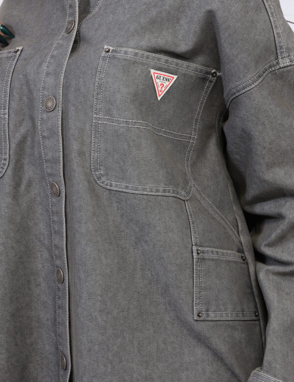 Giacca Camicia Guess Grigio taglia S - L’articolo appartiene al campionario esclusivo di stagione: pezzo unico.Cod. art. W5R