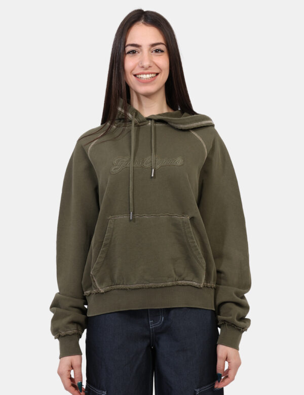 Felpa Guess Verde taglia S - L’articolo appartiene al campionario esclusivo di stagione: pezzo unico.Cod. art. W5RQ15K68I1 G