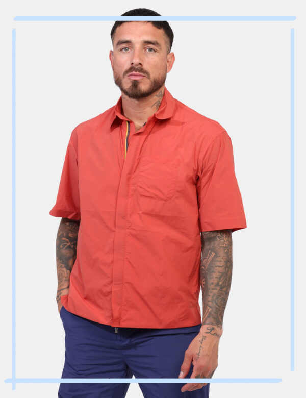 Giacca Camicia K-Way Arancione taglia L - L’articolo appartiene al campionario esclusivo di stagione: pezzo unico.Cod. art.