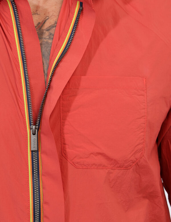 Giacca Camicia K-Way Arancione taglia L - L’articolo appartiene al campionario esclusivo di stagione: pezzo unico.Cod. art.
