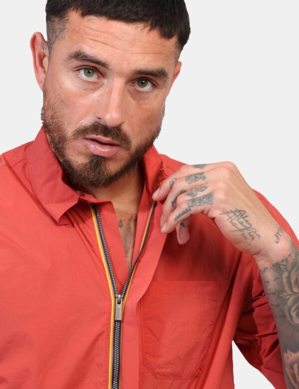 Giacca Camicia K-Way Arancione taglia L - L’articolo appartiene al campionario esclusivo di stagione: pezzo unico.Cod. art.