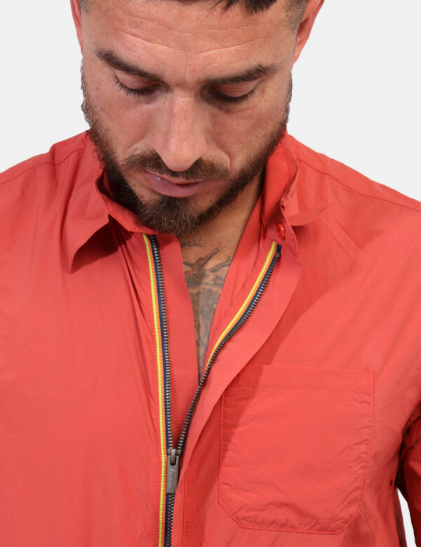 Giacca Camicia K-Way Arancione taglia L - L’articolo appartiene al campionario esclusivo di stagione: pezzo unico.Cod. art.
