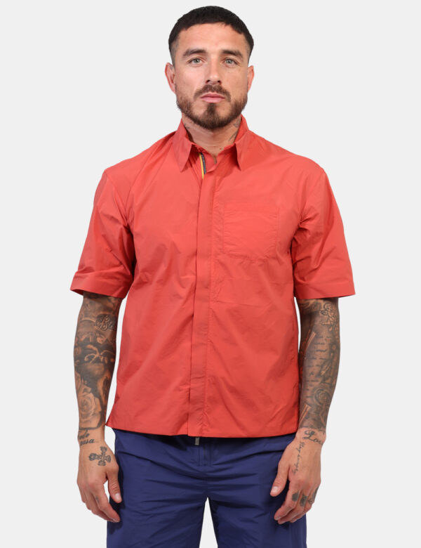 Giacca Camicia K-Way Arancione taglia L - L’articolo appartiene al campionario esclusivo di stagione: pezzo unico.Cod. art.