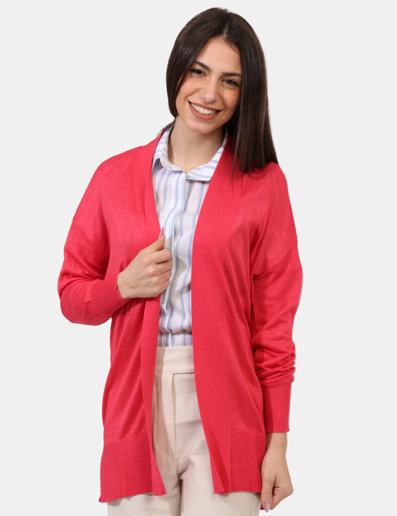 Cardigan e pullover da donna - Cardigan Rue De Clerie Rosso