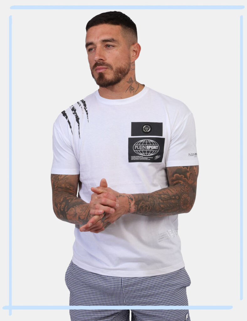 T-shirt Plein Sport Bianco taglia M