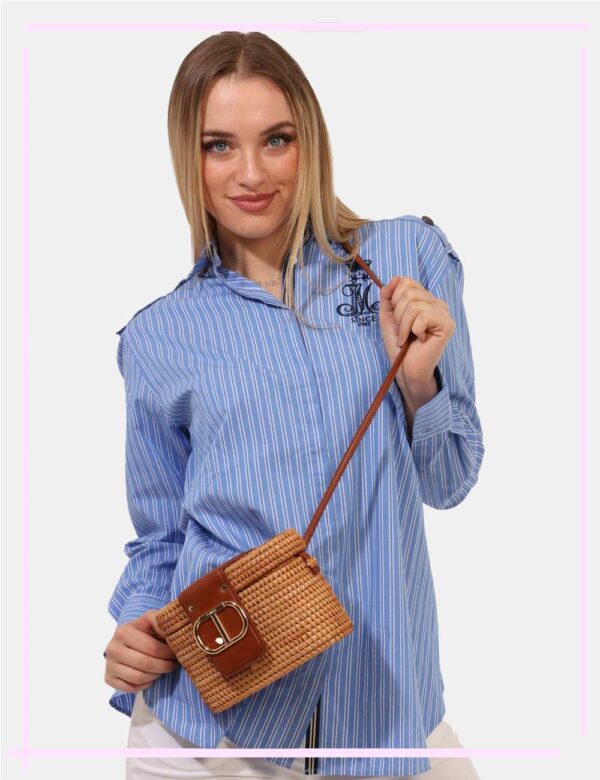 Borsa Twin Set Marrone - L’articolo appartiene al campionario esclusivo di stagione: pezzo unico.Cod. art. 251TD8150 CZVi ri