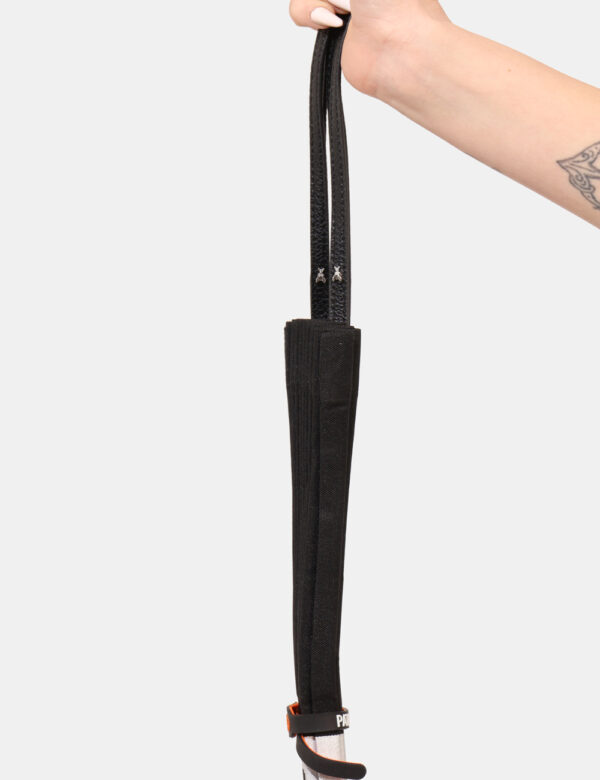 Borsa Patrizia Pepe Argento - Borsa shopper pieghettata in nero e argento con stampa logo brand. L'accessorio è maneggevole