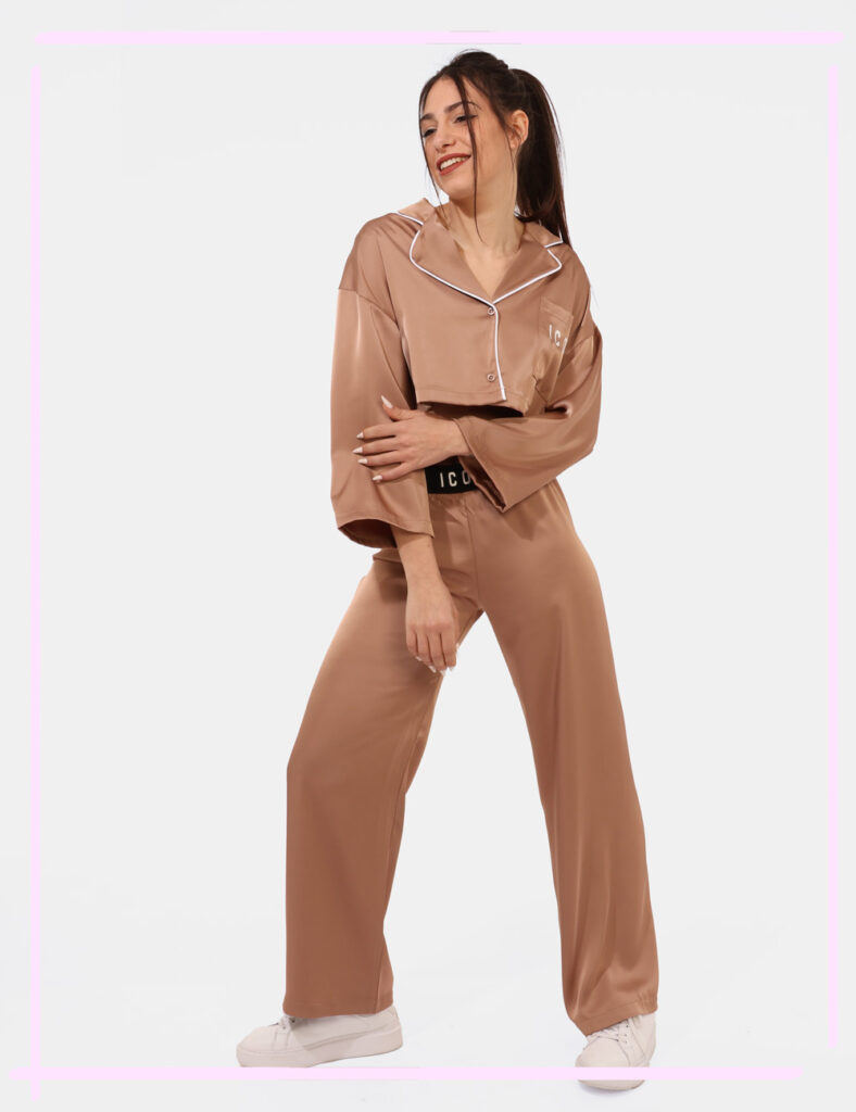 Pantaloni Icon Oro taglia S