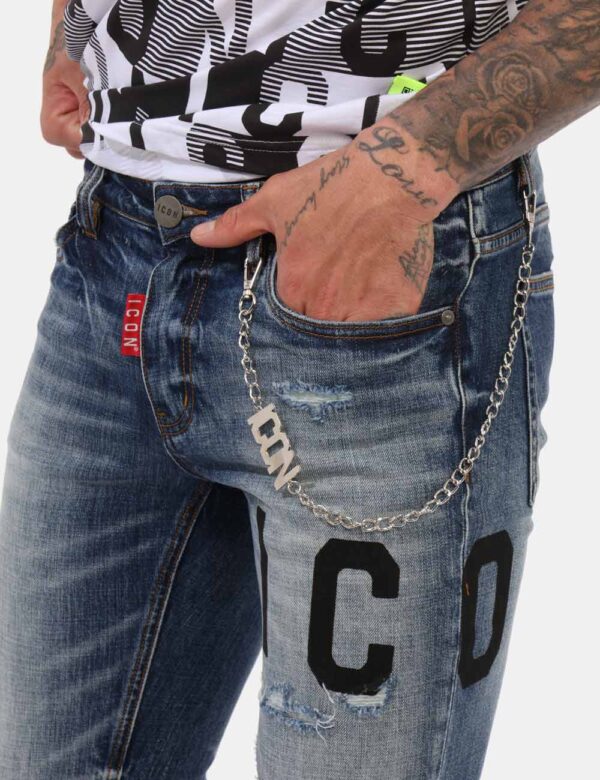 Jeans Icon Jeans taglia 46 - L’articolo appartiene al campionario esclusivo di stagione: pezzo unico.Cod. art. IUD010 MO CZV