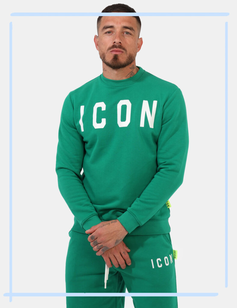 Felpa Icon Verde taglia M - L’articolo appartiene al campionario esclusivo di stagione: pezzo unico. L'articolo è GARZATO. C