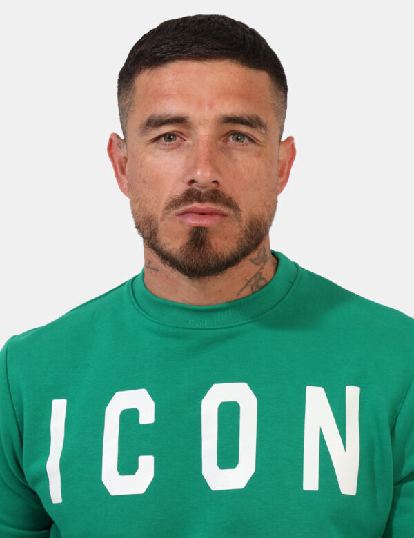 Felpa Icon Verde taglia M - L’articolo appartiene al campionario esclusivo di stagione: pezzo unico. L'articolo è GARZATO. C