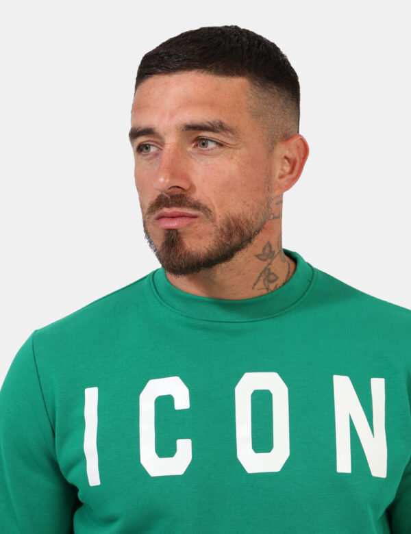 Felpa Icon Verde taglia M - L’articolo appartiene al campionario esclusivo di stagione: pezzo unico. L'articolo è GARZATO. C