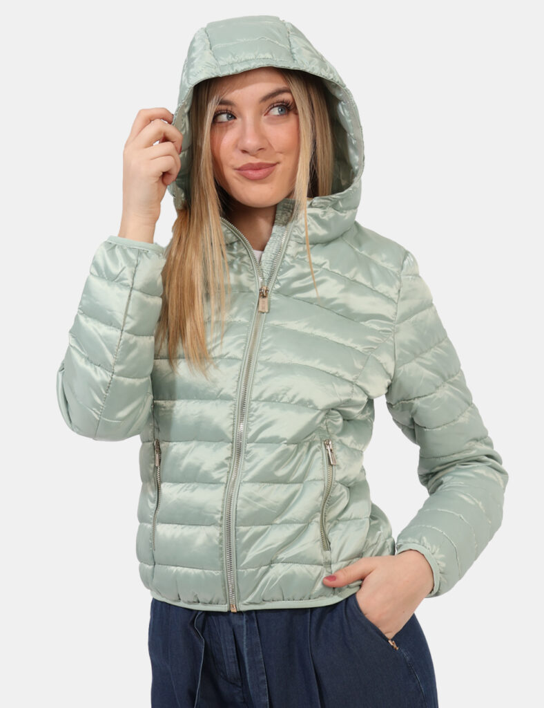 Piumino donna scontato - Piumino Yes Zee Verde