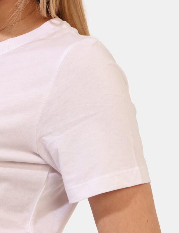 T-shirt Rue De Clerie Bianco - T-shirt basica in total bianco. La vestibilità è morbida e regolare. La t-shirt è adatta per