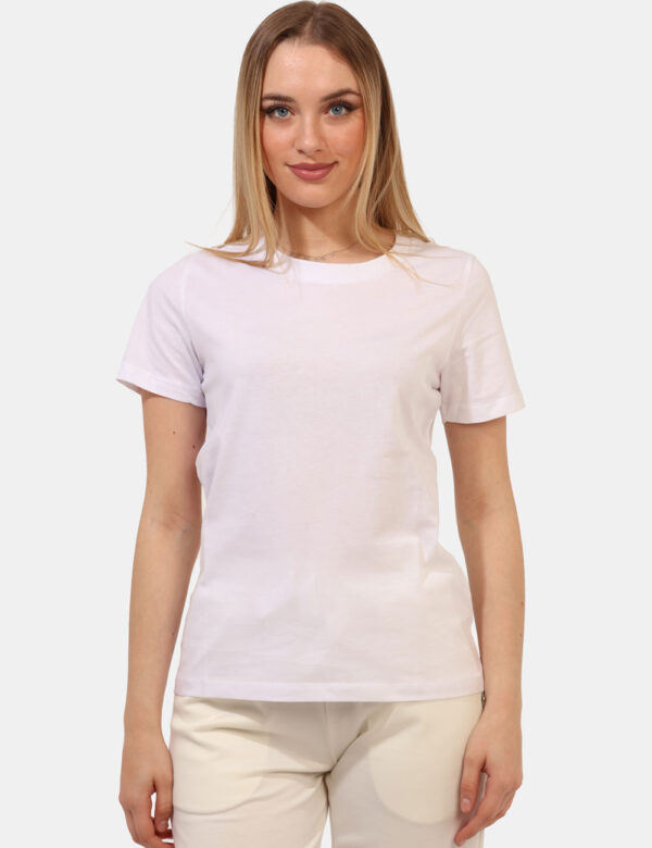 T-shirt Rue De Clerie Bianco - T-shirt basica in total bianco. La vestibilità è morbida e regolare. La t-shirt è adatta per
