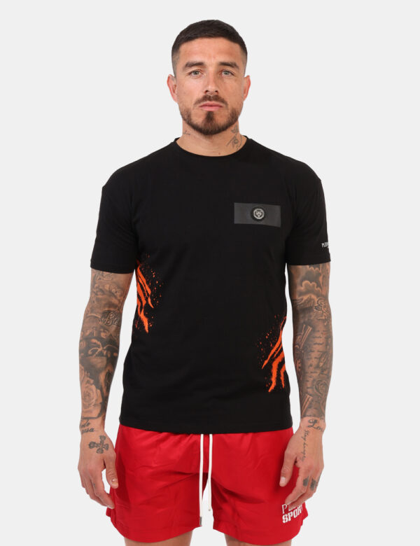 T-shirt Plein Sport Nero taglia M - L’articolo appartiene al campionario esclusivo di stagione: pezzo unico.Cod. art. PS25MT