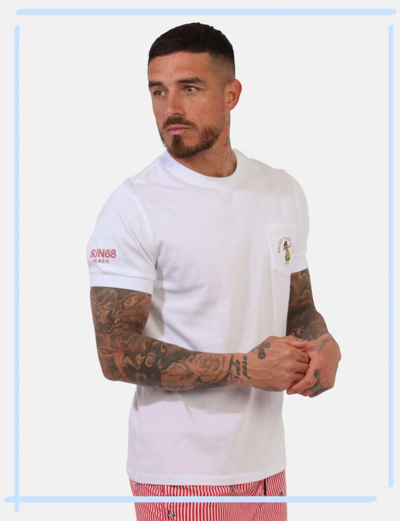 T-shirt Sun68 Bianco taglia L