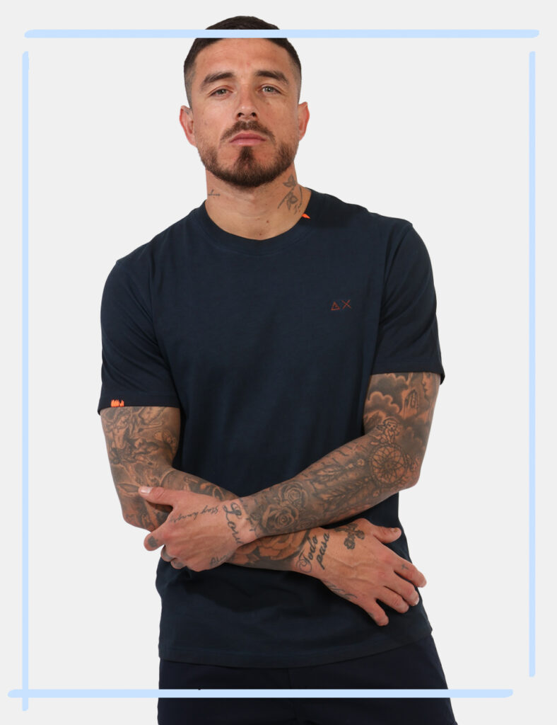 T-shirt Sun68 Blu taglia L