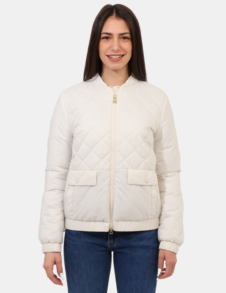 Piumino donna scontato - Piumino Geox Bianco taglia 42