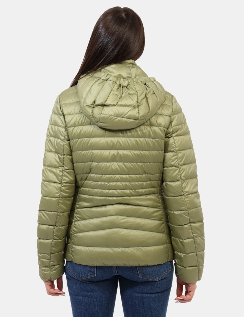Piumino donna scontato - Piumino leggero Geox Verde taglia 42