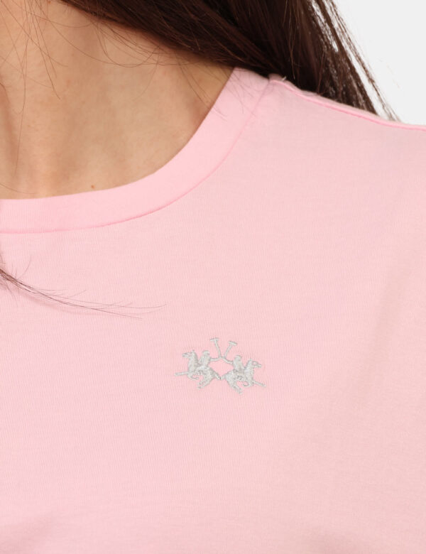 T-shirt La Martina Rosa taglia S - L’articolo appartiene al campionario esclusivo di stagione: pezzo unico.Cod. art. WAR003