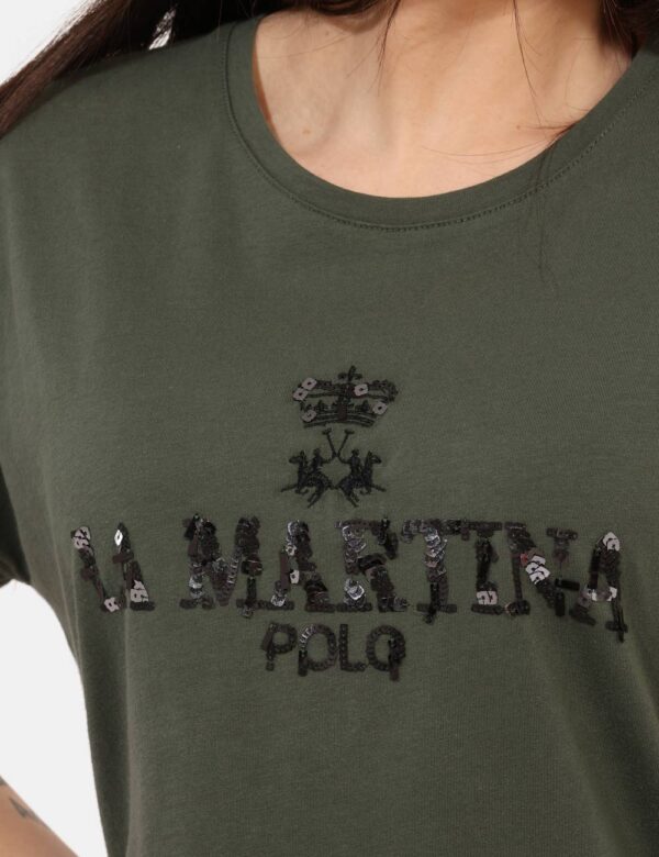 T-shirt La Martina Verde taglia S - L’articolo appartiene al campionario esclusivo di stagione: pezzo unico.Cod. art. WAR300