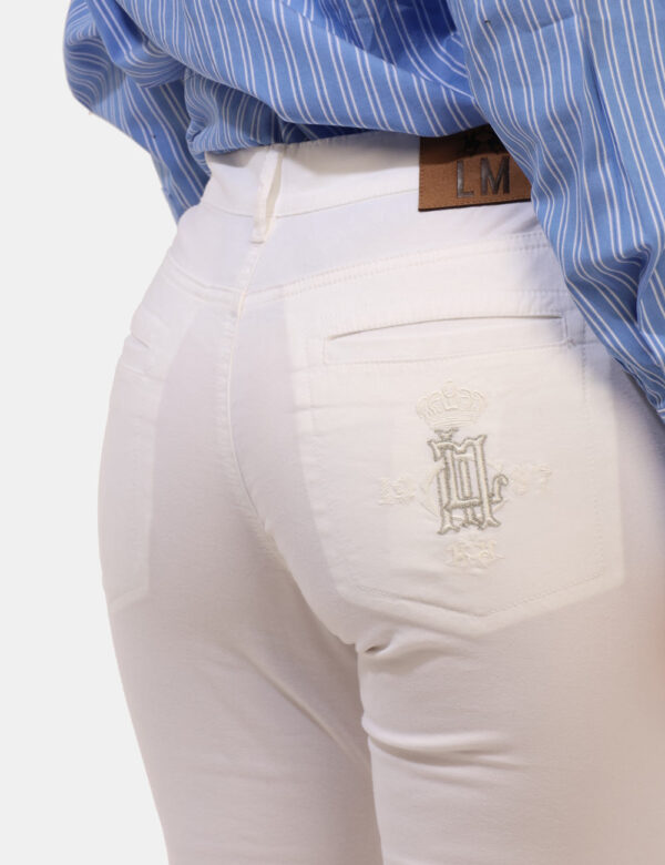 Pantaloni La Martina Bianco taglia 28 - L’articolo appartiene al campionario esclusivo di stagione: pezzo unico.Cod. art. WA