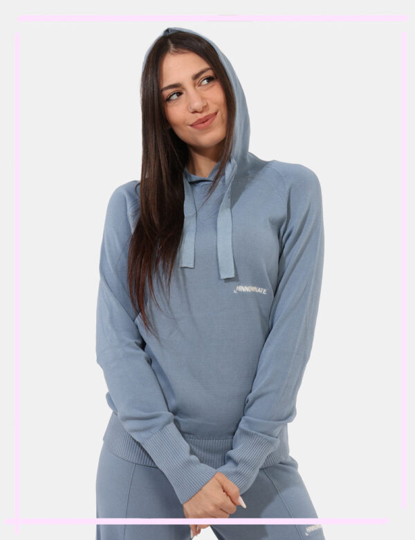 Felpa in maglia Hinnominate Azzurro taglia S - L’articolo appartiene al campionario esclusivo di stagione: pezzo unico.Cod.