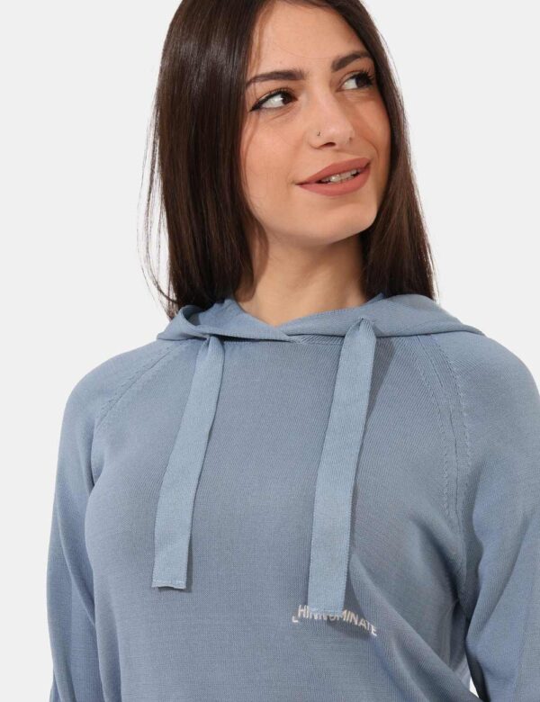 Felpa in maglia Hinnominate Azzurro taglia S - L’articolo appartiene al campionario esclusivo di stagione: pezzo unico.Cod.