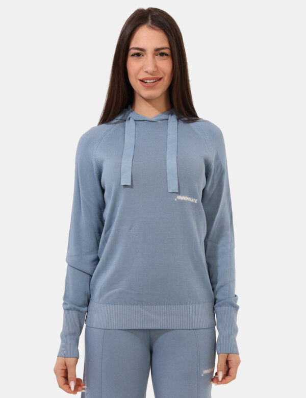 Felpa in maglia Hinnominate Azzurro taglia S - L’articolo appartiene al campionario esclusivo di stagione: pezzo unico.Cod.