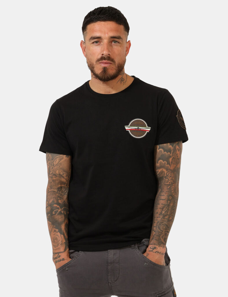 T-shirt uomo scontata - T-shirt Aeronautica Italiana Nero