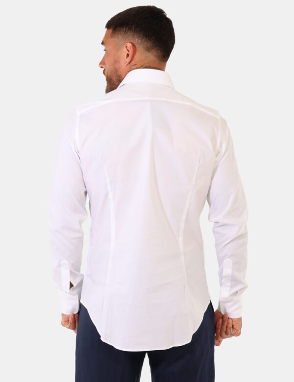 Camicia Zero Iron Plus Bianco - Camicia casual, innovativa, no stiro e antimacchia, in total bianco e con taglio slim oltre