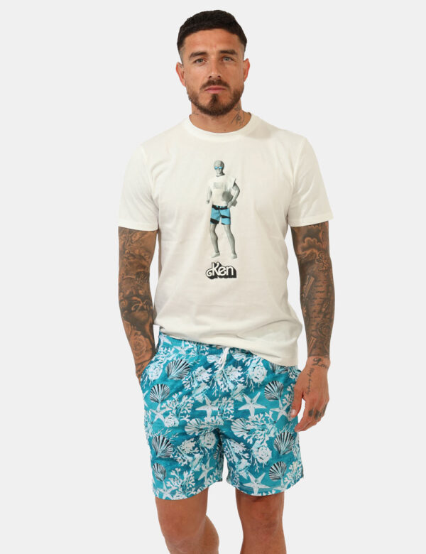 Costume Guess Azzurro taglia M - L’articolo appartiene al campionario esclusivo di stagione: pezzo unico.Cod. art. F5GT07WG2