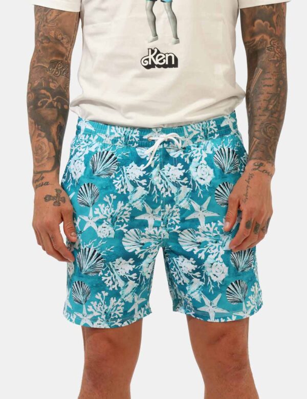 Costume Guess Azzurro taglia M - L’articolo appartiene al campionario esclusivo di stagione: pezzo unico.Cod. art. F5GT07WG2