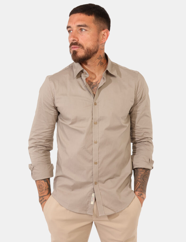 Abbigliamento da uomo Gianni Lupo - Camicia Gianni Lupo Beige