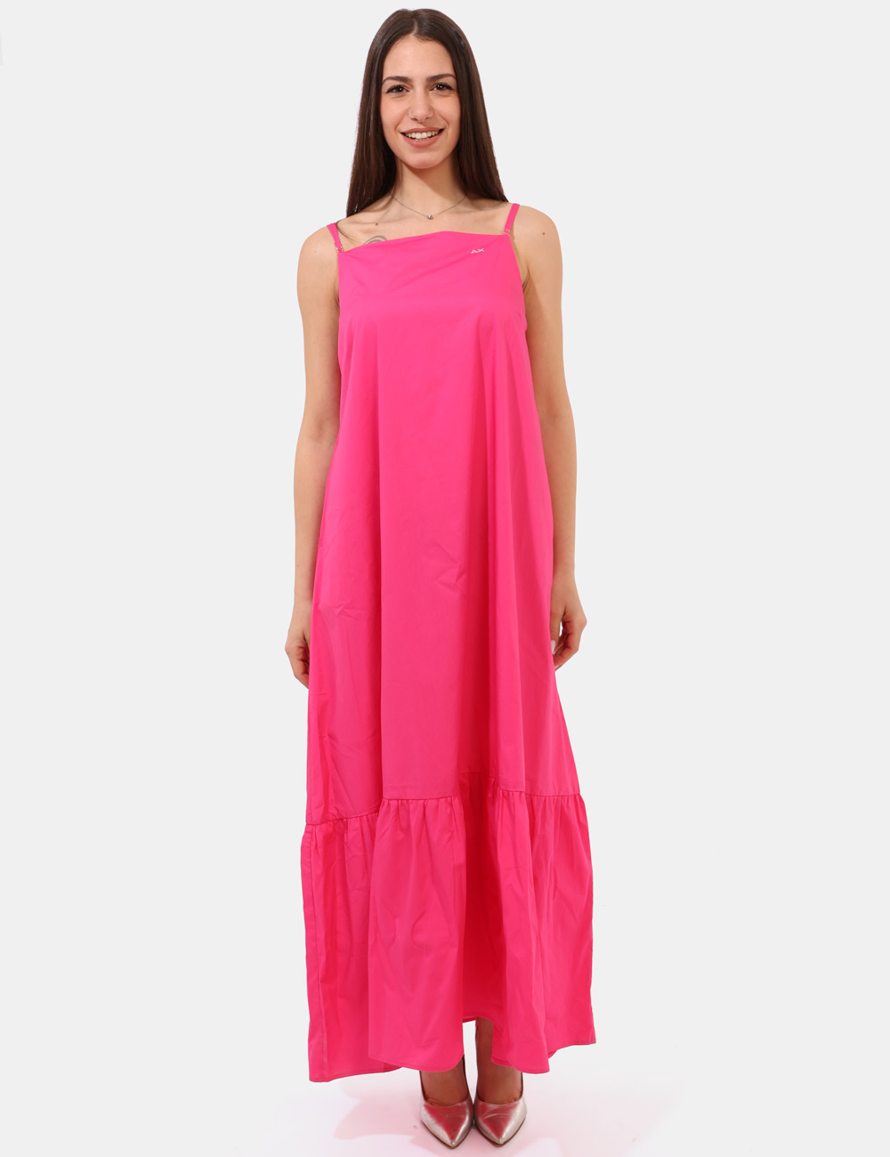 S35209-N8-CZ_Fucsia_PE25_5 Vestito Sun68 Fucsia taglia M - L’articolo appartiene al campionario esclusivo di stagione: pezzo unico.Cod. art. S35209 N8