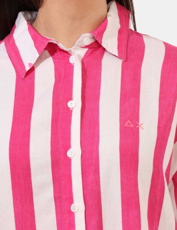 Camicia Sun68 Fucsia taglia M - L’articolo appartiene al campionario esclusivo di stagione: pezzo unico.Cod. art. S35279 N8