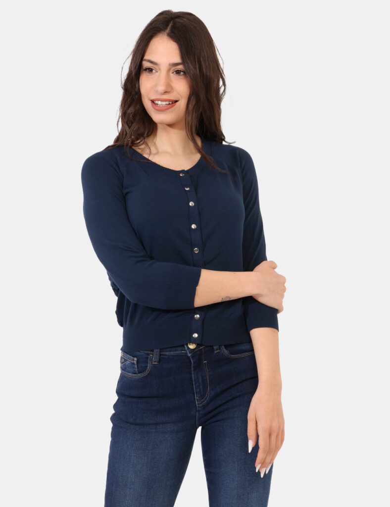Abbigliamento donna scontato - Cardigan  Sandro Ferrone Blu