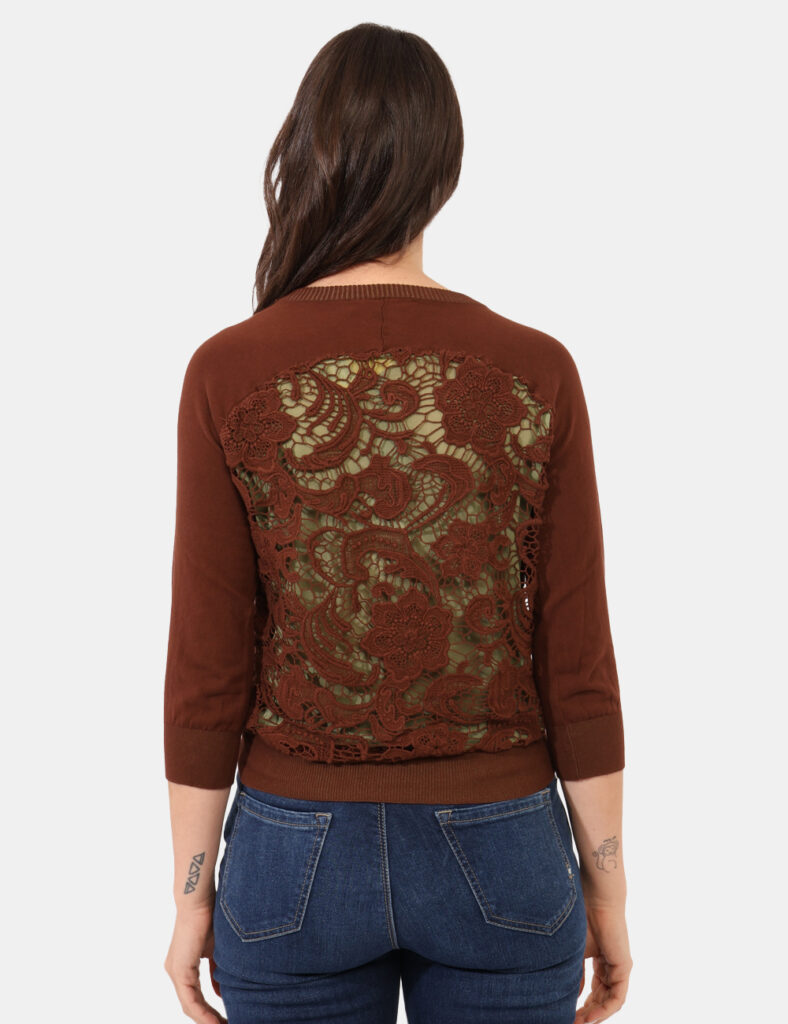 Abbigliamento donna scontato - Cardigan  Sandro Ferrone Marrone