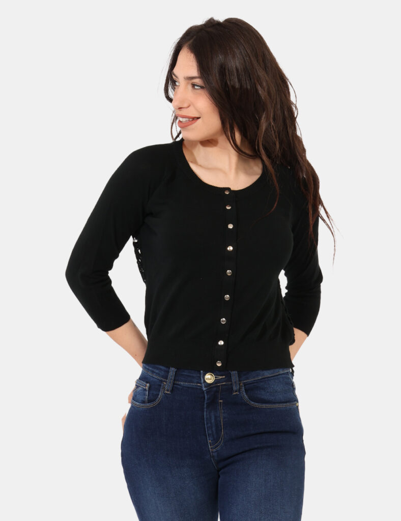 Abbigliamento donna scontato - Cardigan  Sandro Ferrone Nero