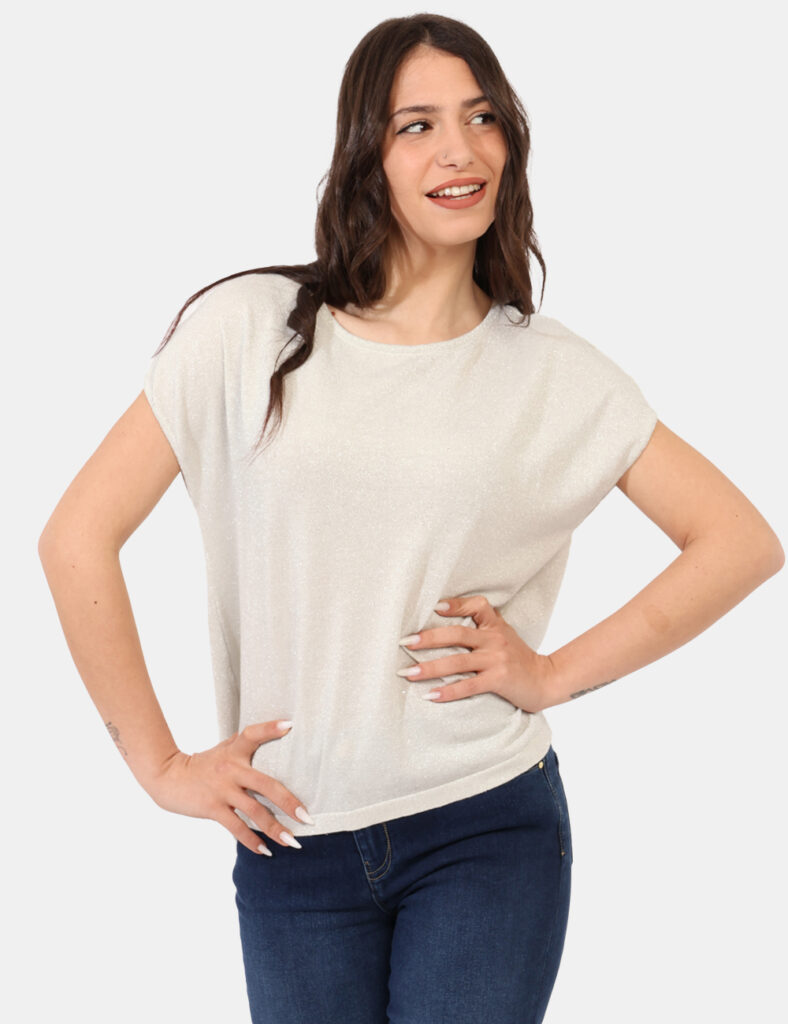 Abbigliamento donna scontato - Maglia Sandro Ferrone Bianco