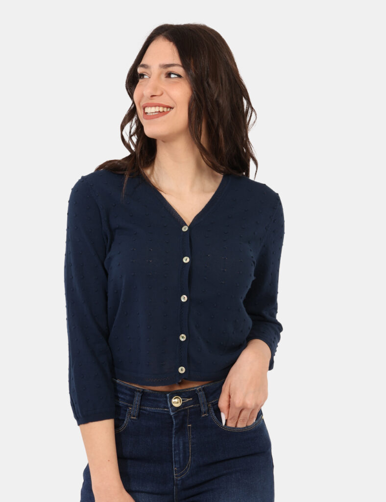 Abbigliamento donna scontato - Cardigan Sandro Ferrone Blu