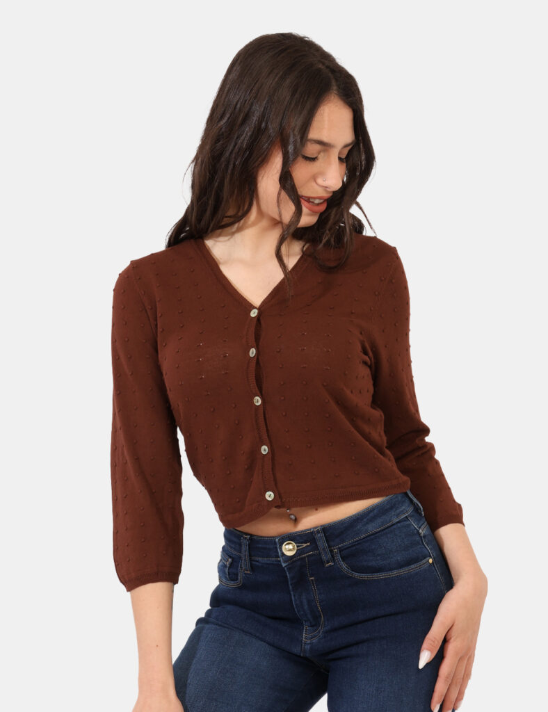 Abbigliamento donna scontato - Cardigan  Sandro Ferrone Marrone
