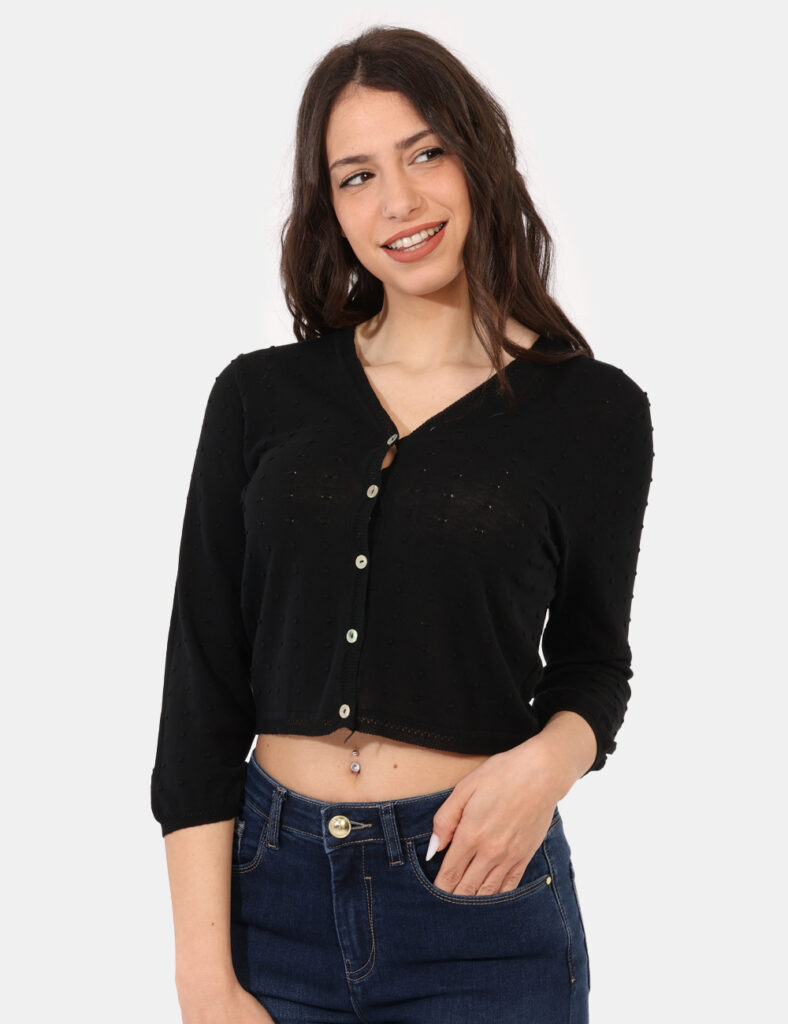 Abbigliamento donna scontato - Cardigan  Sandro Ferrone Nero