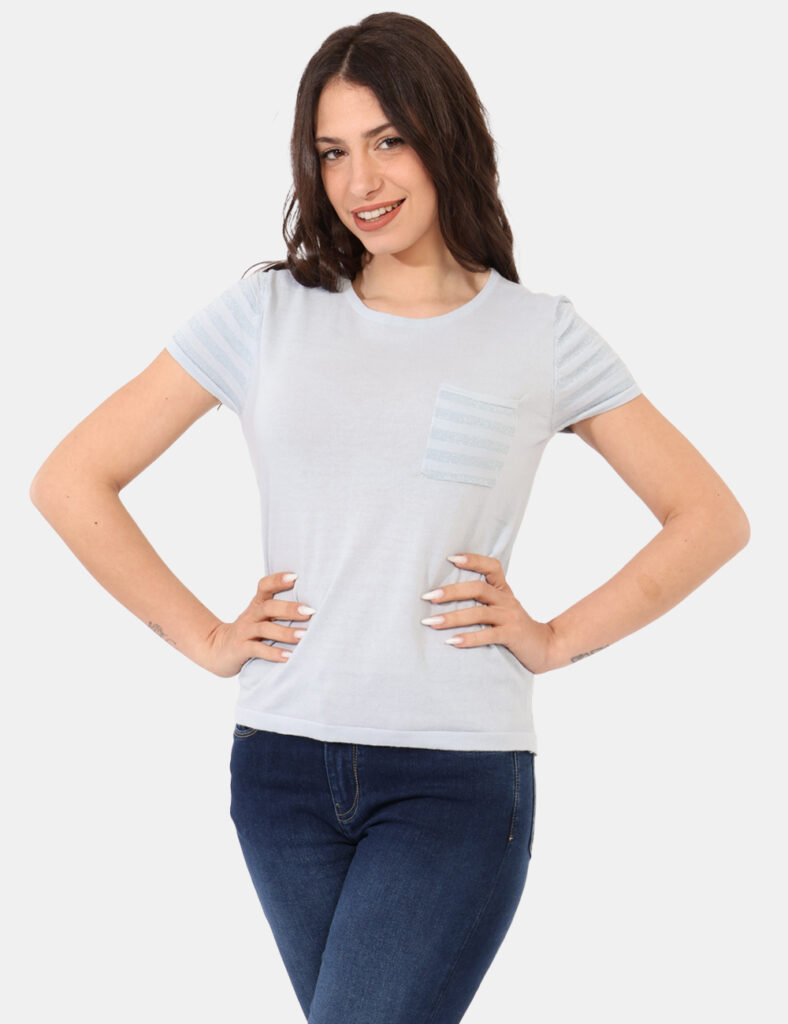 Abbigliamento donna scontato - Maglia  Sandro Ferrone Azzurro