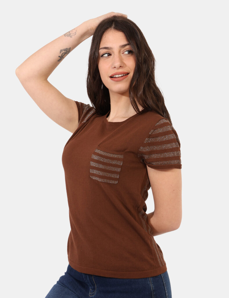 Abbigliamento donna scontato - Maglia Sandro Ferrone Marrone