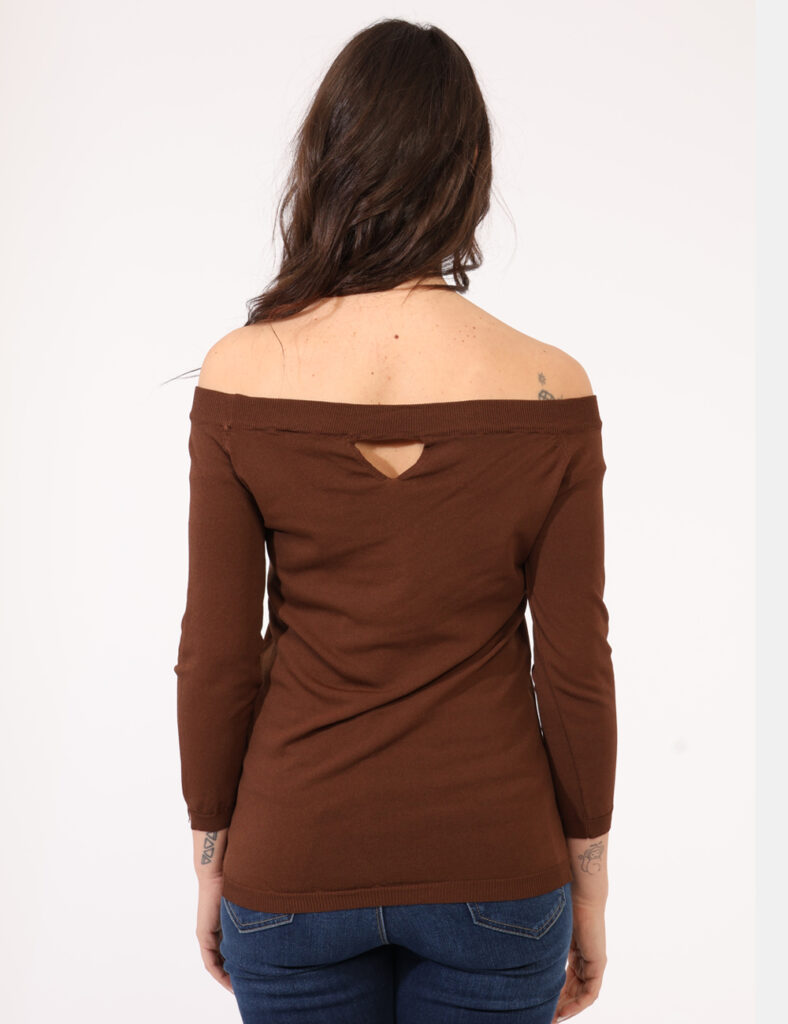 Abbigliamento donna scontato - Maglia Sandro Ferrone Marrone