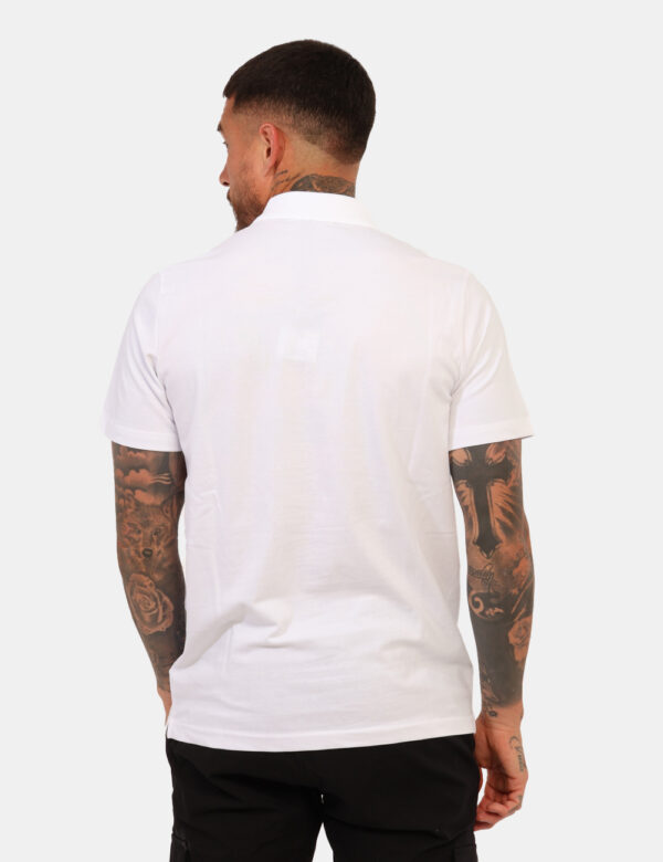 Polo Goha Bianco - Polo classica in total bianco con logo brand ad altezza cuore in nero. La vestibilità è morbida e regolar