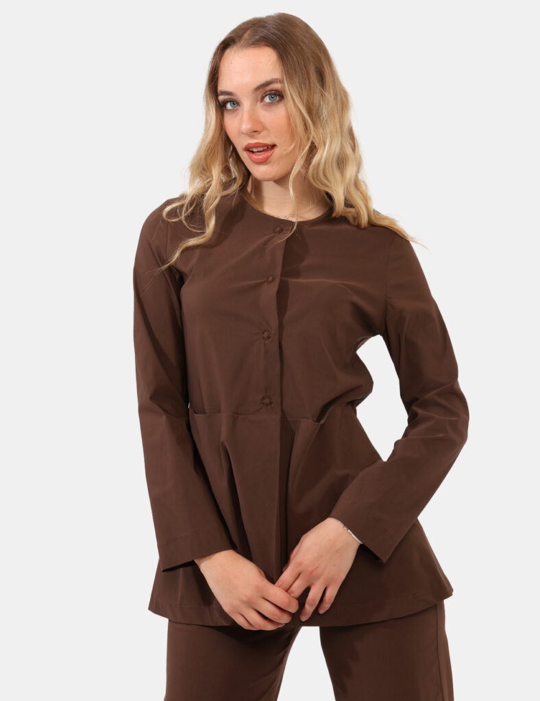 Giacca elegante da donna scontata - Giacche Rue De Clerie Marrone